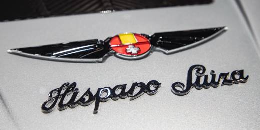 Hispano-Suiza logo con alas de marcas de coches deportivos