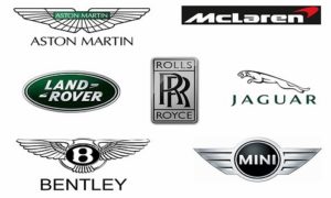 Los logos de las mejores marcas de coches Europeos Británicos
