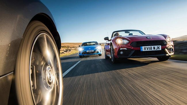 Mazda MX-5 de 184 CV: ¿puede con los Abarth 124 y Toyota GT86?