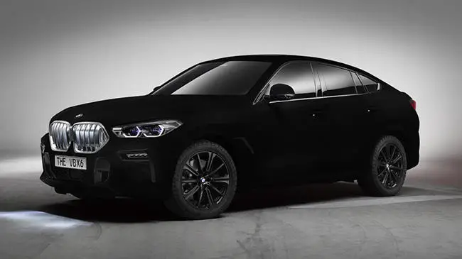 BMW X6 Vantablack: el coche ms oscuro del mundo