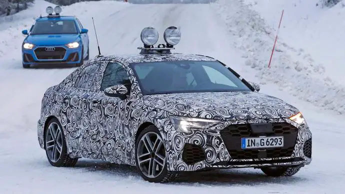 Audi S3 Sedn 2020: cazado durante las pruebas de invierno