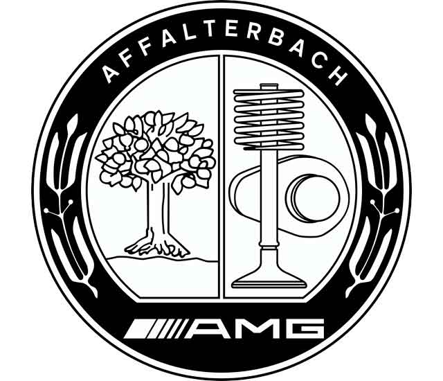Mercedes AMG Logo Negro