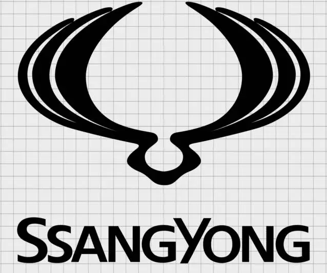 Ssang Yong Logos de autos con alas