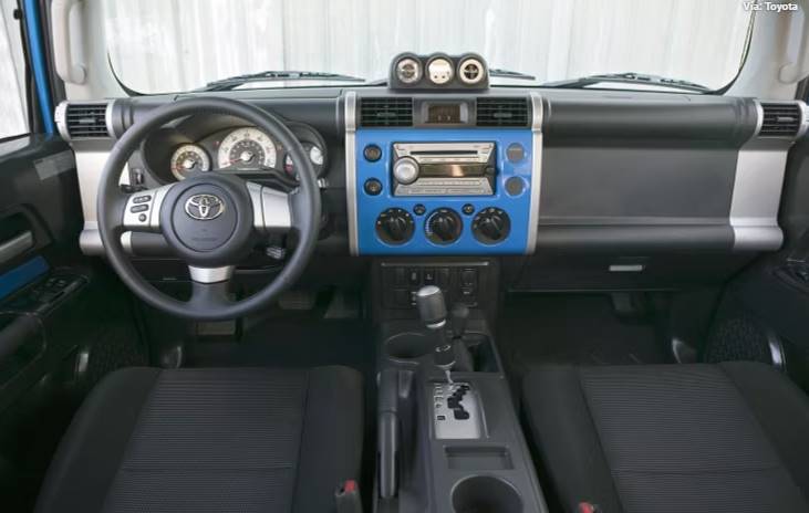 Interior del Toyota fj Cruiser